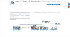 Desktop Screenshot of hatfieldvw.co.za